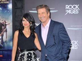 Alec Baldwin and fiancee Hilaria Thomas. (Apega/WENN.COM)