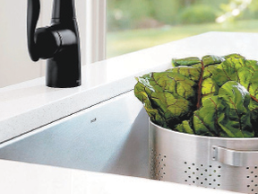 Stainless steel appliances with black accents have become a popular choice for homeowners.