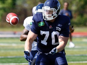 LB Aaron Crawford (above) is hoping to crack the Argos roster.