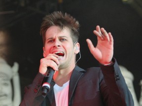 Mark Foster of ' Foster The People'  performing in Toronto tonight, June 19, 2012 at Downsview Park. (Stan Behal/QMI Agency)