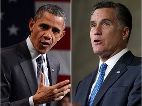 Barack Obama and Mitt Romney. (AFP)