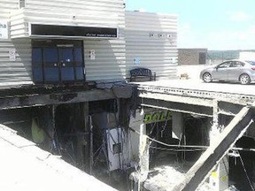 A portion of the roof collapsed at the Algo Centre Mall in Elliot Lake.