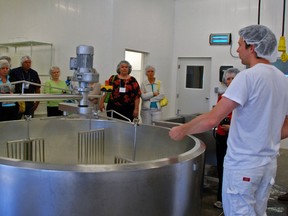 Shep Ysselstein gives a tour of Gunn's Hill Artisan Cheese on Tuesday, June 26, 2012.