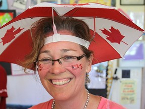 Teacher Lynn Ross gets in the spirit of Canada Day