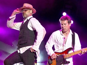 Tragically Hip frontman Gord Downie and bassist Gord Sinclair performing at Ottawa Bluesfest.