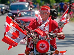 Canada Day motorcycle