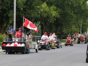 Allen Park heads up the first annual Bruce Burt Memorial Tractor Parade for Canada Day in Wilton in 2012. (Whig-Standard file photo)