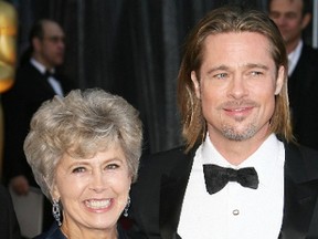 Brad Pitt with his mother Jane. (WENN.COM)
