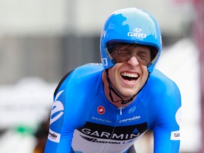 Ryder Hesjedal crashed during the sixth stage of the Tour de France on Friday, July 6, 2012. (Alessandro Garofalo/Reuters/Files)