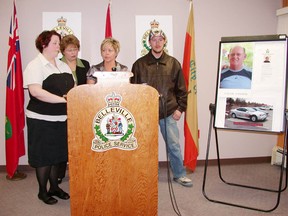 File photo of Vanness family at a police press conference.