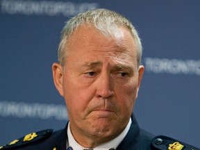 08-pic's; TorShootings19; Toronto police Chief Bill Blair at Toronto police Hq., on Tur. July 17/12 speaks to media of the 23 people shot at a Morningside Av. Barbecue on Monday night.  Dave Thomas Toronto Sun/QMI Agency