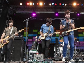 The Arkells play July 20 at the Jackson-Triggs Winery amphitheatre in Niagara-on-the-Lake.