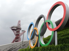 Olympic rings in London