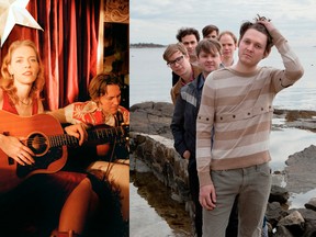 Gillian Welch & David Rawlings, left; Zach Condon & Beirut, right.