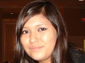 The Ottawa Police Service is requesting the public's assistance to locate 14-year-old Crystal Iahtail, who was last seen on Sunday, June 17, 2012 in Stittsville, Ontario. 
(Police handout)