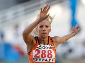 Greek triple jumper Paraskevi Papachristou was withdrawn from the Olympics on Wednesday after causing an uproar at home for tweeting what was seen as a racist slur. (Reuters/ICON)