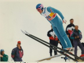 Ski-jumping's clown prince Eddie (The Eagle) Edwards unwittingly became the face of all that was unique about the Calgary Olympics. (File)