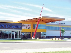 The Portage Regional Recreation Authority (PRRA) will begin repairs, modification and drainage work on the PCU Centre’s roof this week. Although the centre has only been open for three years and cost more than $43 million to build, faulty construction has caused the board to green light repairs. 
(FILE PHOTO)