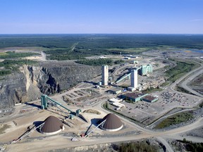 This aerial photograph shows Xstrata Copper’s Kidd Mine, about 22 kilometres north of the City of Timmins.