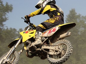 A motocross rider prepares to land after a jump at the MX Schools track in Brigden, Ont. Wednesday, August 8, 2012. MX Schools, run by the Thompson family, provides motocross camps throughout the year. DANIEL PUNCH/ THE OBSERVER/ QMI AGENCY

For paginators:

A motocross rider prepares to land after a jump at the MX Schools track in Brigden. MX Schools, run by the Thompson family, provides motocross camps throughout the year. DANIEL PUNCH/ THE OBSERVER/ QMI AGENCY