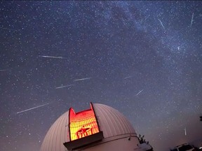 Perseid meteor shower. (NASA VIDEO SCREENSHOT)