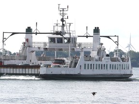 The Wolfe Island ferry makes the crossing from the island to the mainland.
(FILE PHOTO)