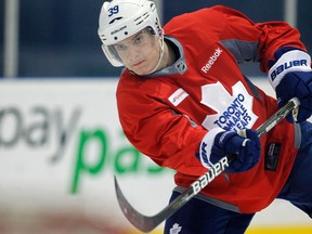 Leafs forward Matt Frattin underwent off-season knee surgery. (SUN files)