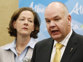 Alberta Premier Alison Redford (left) and Health Minister Fred Horne. (EDMONTON SUN/File)