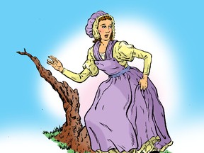 Laura Secord's journey has become folklore, not all of it true. But there is no doubt she played a role in warning an elite unit of British troops of an ambush, which they avoided and went on to beat the American troops in the War of 1812. (Illustration by Keith Milne and colourist Gord Coulthart, Special to QMI Agency)