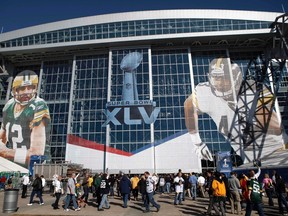 The view from outside Cowboys Stadium in Arlington, Texas, the place where Jenelle Carrillo claims she received serious burns from a marble bench two years ago. (REUTERS)