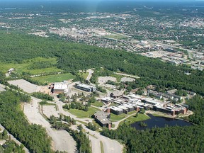 An aerial view of the Education Centre with Nipissing University and Canadore College. (NUGGET FILE PHOTO)
