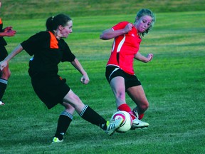 The Portage Blaze fell 4-1 to Wolves United in their Winnipeg Women's Soccer League playoff opener in Winnipeg on Monday. (File photo)