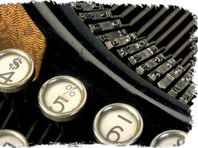 editorial, typewriter