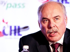 CHL president and commissioner of the OHL, David Branch, shown in this file photo, says he has yet to be contacted by officials of the fledgling CHLPA. (QMI Agency.)