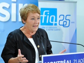 The Parti Québécois leader Pauline Marois, Aug. 21, 2012, in Montreal. (MAXIME DELAND/QMI AGENCY)