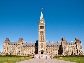 Parliament Hill in Ottawa.