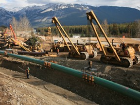 The Trans Mountain crude oil pipeline. (Photo courtesy of Kinder Morgan Energy Partners)
