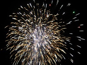 A spectacular fireworks over the Mattagami River show lit up the night as part of the Great Canadian Kayak Challenge and Festival on Saturday night.