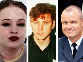 Composite photo (L to R): Michelle Erstikaitis. (QMI Agency/Handout); Paul Bernardo. (QMI Agency/Handout); Col. Russ Williams. (QMI Agency/Handout)