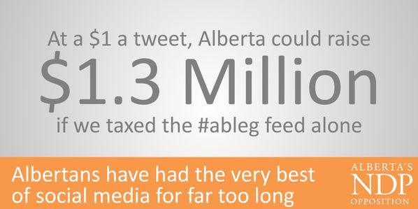 NDP Twitter Tax