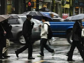 Environment Canada says Vancouver could see up to 20 millimetres of rain on Wednesday.