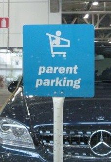 Parent Parking Sign