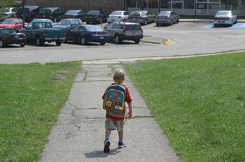 Walking to school