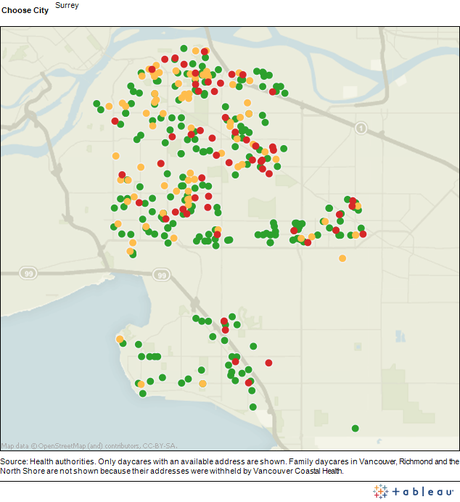 Daycare Rating Map