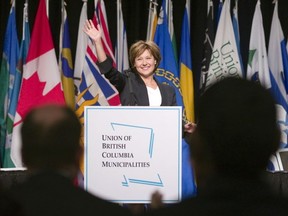 Premier Christy Clark addressing UBCM