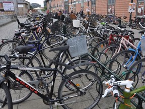 Typical bike lot in Copenhagen