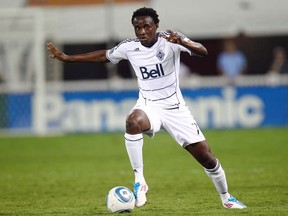 Mustapha Jarju of the Vancouver Whitecaps in action. (Photo by Ned Dishman, Getty Images)