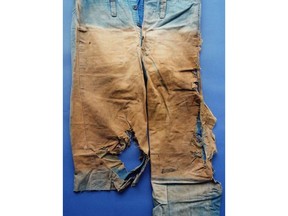 Man's pants from the exhibition hiroshima by Ishiuchi Miyako.