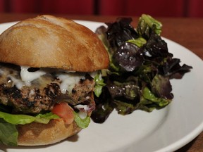 The Fray burger with Pemberton B.C. beef and house salad: Fray on Fraser, 3980 Fraser St Vancouver
