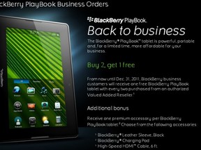 BlackBerry PlayBook sale